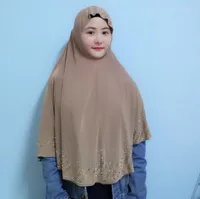 Halsdukar H1065 senaste stor storlek muslimsk hijab med kristaller strass snabb leverans blandade f￤rger