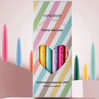 Eyeliner 6pcs gel elegante set di trucco da donna 6 colori matita