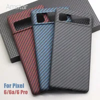 Cell Phone Cases Amstar Premium Carbon Fiber Protective for Google Pixel 6 Pro 6a Aramid Ultra-thin Anti-drop 6 Cover W221014