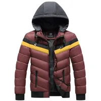 Men's Down Fashion Jackets With Pockets Autumn Winter Outwear Thick Warm Coat Parkas Hood Puffer Casacos Masculinos
