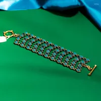Braccialetti Link VanSsey Fashion Jewelry Ethnic Rhombus Bracciale Accessori per feste di nozze per donne 2022