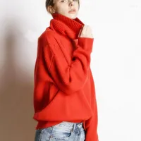 여자 스웨터 하이 칼라 5 색 풀오버 스웨터 캐시미어 니트 점퍼 여성 겨울 패션 두꺼운 따뜻한 모직