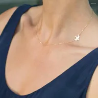 CODER Simple Design Peace Dove Collar Chokers para mujeres Aleas de alta calidad Aves Collares Collares de moda