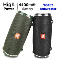 Haut-parleurs portables TG187 Colonne d'étanchéité portable sans fil haute puissance pour ordinateur PC Bluetooth compatible Subwoofer Boom Box 221014