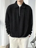 Erkek Hoodies Japonya Tarzı Gündelik Bahar Sonbahar 2022 Polo Hoodie Sweatshirt Erkek Kalın Hip Hop Kaykay Sokak Giyim E139