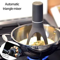 New Automatic Stirrer Kitchen Tool Automatic Triangle Mixer Eggbeater Cooking Baking Gadgets Handheld Egg Beater Blender