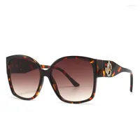 Sunglasses Vintage Fashion Square Women Designer Diamond Big Frame Gradient Sun Glasses Travel Shades UV400