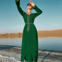Casual Dresses Eid Dubai Luxury Party For Women 2022 Ramadan Abayas Caftan Marocain Evening Gown Elegant Muslim Kaftan Maxi Dress
