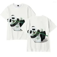 T-shirts masculins mignons panda garçons filles chemise ours 3d imprimé hommes femmes mode t-tues oversise