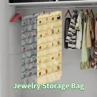 Storage Bags Jewelry Small Items Hanging Bag Non Woven Finishing Dust-proof Closet Organizer