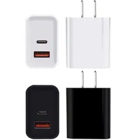 PD18W Wall Charger Szybkie telefony komórkowe ładowarki ładowarki Porty Porty ładujące dla smartfona