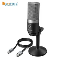 Mikrofony Fifowe mikrofon USB dla laptopa i komputerów do nagrywania podcastingu strumieniowego Voice Overs do audio wideo K670 221017