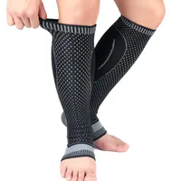 Compression calf sleeve ankle support 4 ways elastic sports leg warmer shank protection for basketball running football cycling