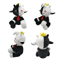 7st 30 cm Ranboo Plush Animal Toy Black White Sheep Doll Plushie Peluche Game TV Moive Cartoon Figur Character Cosplay Kids Gift