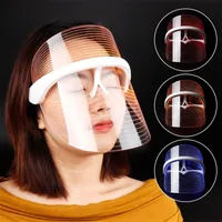 Ansiktsvårdsanordningar 3 färger LED -ljusterapi ansiktsmask pon instrument antiaging anti akne rynka borttagning hud dra åt beatuy spa behandling 221017