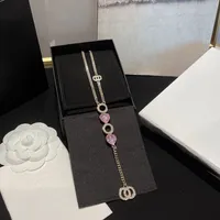 Bröllop hänge halsband pärldesigner halsband brev sten örhängen design elegant gåva för kvinna