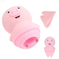 Masseur de jouets sexuels Sexy Pig Clitoris Likken Zuigen Vibrator Voor vrouw Clit Tepel Sucker Stimulateur Pijpbeurt Snelle Orgasme Seksspeeltjes Volwassen Erotische