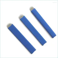 Tatueringsn￥lar tatueringsn￥lar 0,20 mm bl￥ flex12/14/15/16/18/21 Mikroblading Tebori -blad f￶r Permannet Manual Pen Drop Delivery 20 DH8US