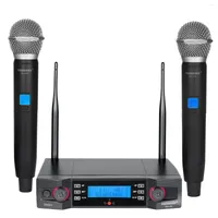 Microfoni Freeboss FB-U36 Microfono wireless a 2 vie di frequenza regolabile Karaoke