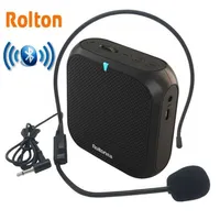 Mikrofone Rolton K400 Tragbarer Sprachverstärker Megaphon -Booster mit verkabeltem Mikrofonlautsprecher FM Radio MP3 Teacher Training 221017