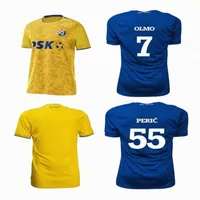 Voetbalsets/tracksuits 2021 2022 GNK Dinamo Zagreb Home Away Soccer Jerseys 21/22 Home Blue Orsic Petkovic Peric Olmo Ademi Gojak Men Football Shirts Q7MC#