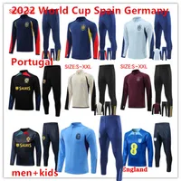 2022 Diverses ￩quipes nationales Argentine Brazil Football Tracksuit World 2023 Half Tull Men Kids Soccer Tracksuit Kits Training Training Taphing Jogging Chandal Survitement