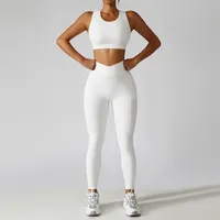 Yoga Kıyafetler 2 Parçasız Kadın Takip Seti Çalışma Egzersiz Spor Giyim Giyim Giysileri Fitness Sütyen Yüksek Bel Tayt Spor Takım 221018