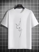 Camisetas masculinas Comfort Comodidad de manga corta transpirable para secar