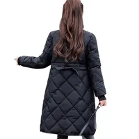 Down Parka Women Parka Winter Woman Woman Woman Winter Quilted Down Big Yards Lady Jacket Coat M998 201104