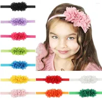 Hair Accessories Baby Girl Chiffon Flower Headband Infant Born Headwear Tiara Toddlers Bandage Ribbon Headwrap Gift
