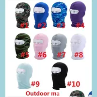 Cycling Caps Masks Sport Ski Mask Bicycle Cycling Caps Motorfiets Barakra Hat CS Winddichte Dustkop Sets Camouflage Tactische K003 DHFCI