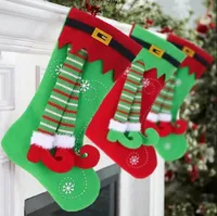 2023 Noel Süslemeleri Çoraplar Ev Noel için Şeker Hediye Çantası