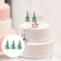 Świąteczne zapasy 30pcs choinka Xmas Cupcake Topper Party Cake deser deser