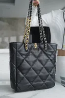 10A Top Women Bag Crossbody Großkapazität Tasche 19-Bag-Kettenumhängetasche Offizielle Original Lambskin Ring-Druck Luxusdesigner Modeeinkaufstasche