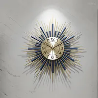 壁時計メカニズムキッチン大きな時計ホーム装飾ホールサイレントエレクトロニックラグジュアリーハンギーオロログオダレテ