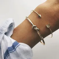 Bangle Valentijnsdag Fashion Bead Bracelet For Women Gold Color Friendship armbanden Charm Jewelry Bangles