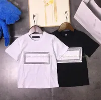 Camisetas de marca infantil camisetas de ver￣o tops meninos meninos cartas imprimidas mangas curtas tshirts designer roupas infantis roupas