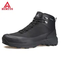 안전 신발 Humtto Winter Ankle Boots Men Male High-Top 캐주얼 스니커즈 남성 디자이너 고무 하이킹 플랫폼 작업맨 221018