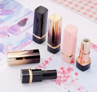 Leere kosmetische Behälter Lippenstift Lipglossröhrchen mit schwarzen rosa Lippenstiftrohre DIY 12,1 mm Verpackung SN506