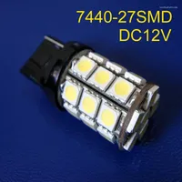 Hoge kwaliteit 12V 5W T20 7440 Auto -achterlichten W21W DRL LED ACHTER FOG LAMP LIMBERDE Signaal Gratis SHPPing 50 -stks/Lot