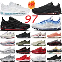 OG airmax 97 running shoes men women sneakers 97s Mschf Lil Nas x Satan Jesus Bred Black Red Blueberry Sun Club Militia Green Sean Wotherspoon outdoor sports trainers