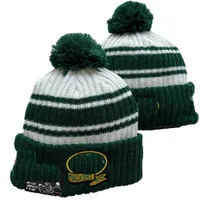 Green Bay Beanie GB Noord -Amerikaanse voetbalteam Side Patch Winter Wool Sport Gebreide hoed Skull Caps A0