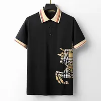 Men&#039;s Polos Shirts Plus Size Short Sleeve Pure Cotton Round Neck T-shirt Embroidery Letter Designer Brand High Street Loose Oversize Casual Unisex Tops