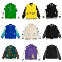 Mens jackets Baseball jacket letter stitching embroidery autumn and winter men loose causal outwear coats