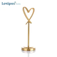 Creative Stainless Steel Metal Clip Table Number Tag Holder el Conference Name Card Display Banquet Seat Wedding Card Clip2691