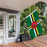 Dominica Flag 90x150 см. Заводка Премия Polyester Country National Banner с медными натуралами