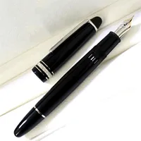 Nowy luksusowy MSK-149 Fontin Fountain Pen Wysokiej jakości czarna żywica i klasyczny 4810 Gold-Placing NIB Office Pisanie 249G