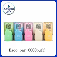 ESCO Bar Aquios H2O Edition 6000PUFF Strążowy papieros z baterią 650 mAh 12 ml wstępnie wypełnionych pojemnikami na mega escobar 0268316
