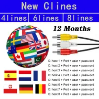 Cline Europe CCCAM Stabiler Satellitenempf￤nger CCAMS EU Deutschland Oscam 3/4/6/8Line Europ￤er in DVB - S S2 V7 V8 POLAN POLANN PORTUGAL SPAIN TV TV verwendet