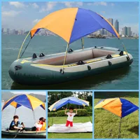 Tendas e abrigos de 3 pessoas de barco inflável Toldos de tarp tenda fácil configuração Sun Shade Shelter Acessórios de rafting de caiaques à prova d'água